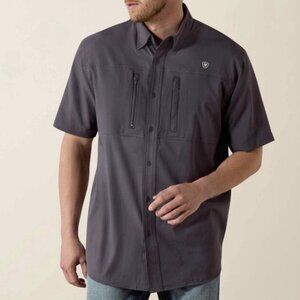Ariat VentTEK Classic Fit Shirt in Charcoal size XXL